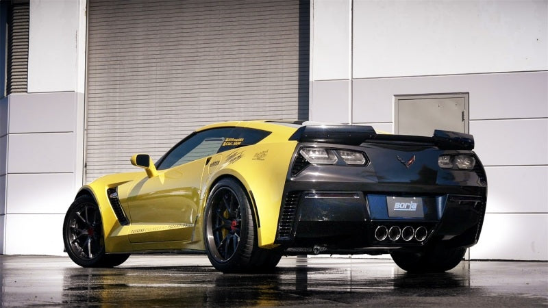 Borla 15 Chevy Corvette C7 ZO6 6.2L w/o AFM w/ NPP ATAK Quad RD RL IC Tips Center Rear Exit Exh-thumbmail-5