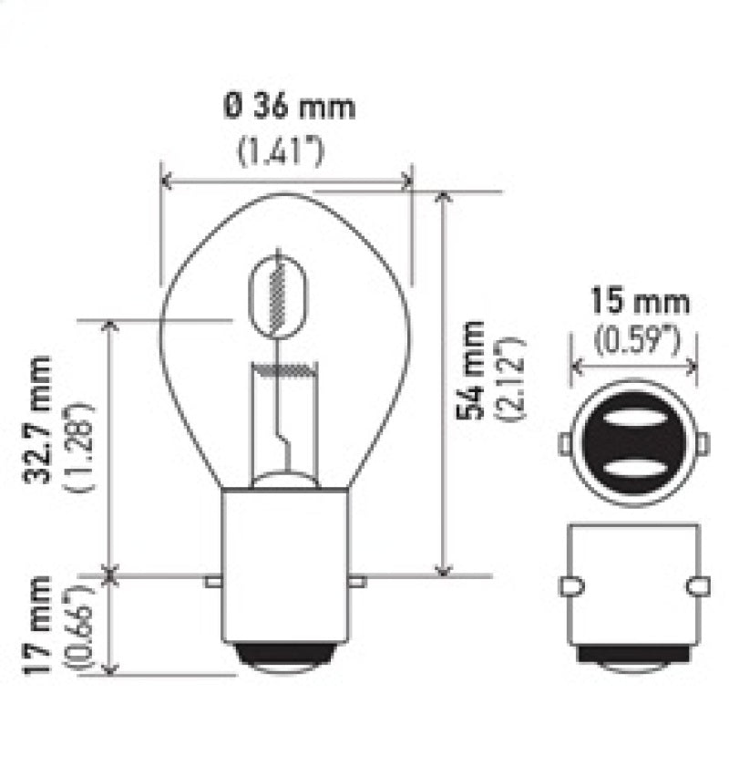 Hella Bulb 6260 12V 60/60W Ba20D B11 S2-thumbmail-6