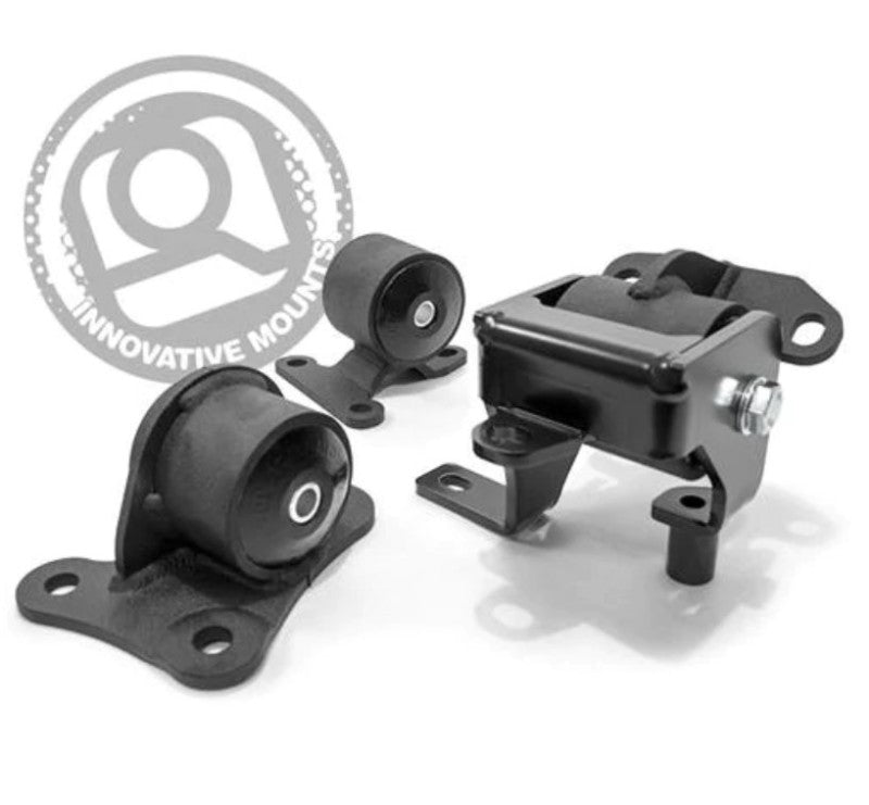Innovative 97-01 Honda Prelude H/F Series Black Replacement Steel Mounts 75A Bushings-thumbmail-1