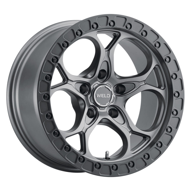 Weld Off-Road W107 17X9.0 Ledge 5X127 ET-12 BS4.50 Satin Gun Satin Black 71.5-thumbmail-2