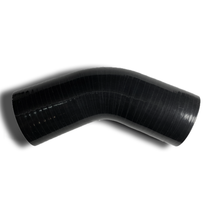 Ticon Industries 4-Ply Black 3.0in 45 Degree Silicone Coupler-thumbmail-1
