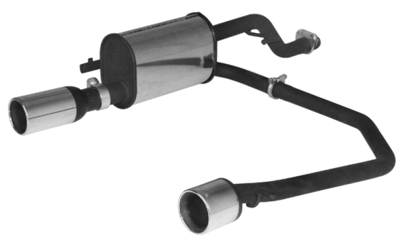 Remus Opel Corsa D With Original Sport Rear Skirt 2006 1.0L Axle Back-thumbmail-1