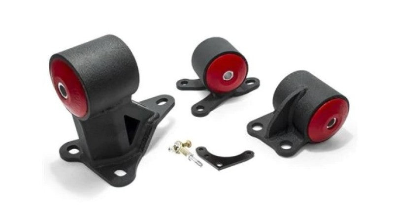 Innovative 92-95 Civic B/D Series Black Steel Mounts 75A Bushings (Auto to Manual Cable 2 Bolt)-thumbmail-1