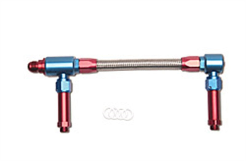 Russell Performance -8 AN to -8 AN ProFlex Demon Carb Dual Inlet Carb Kit (Red/Blue)-thumbmail-7
