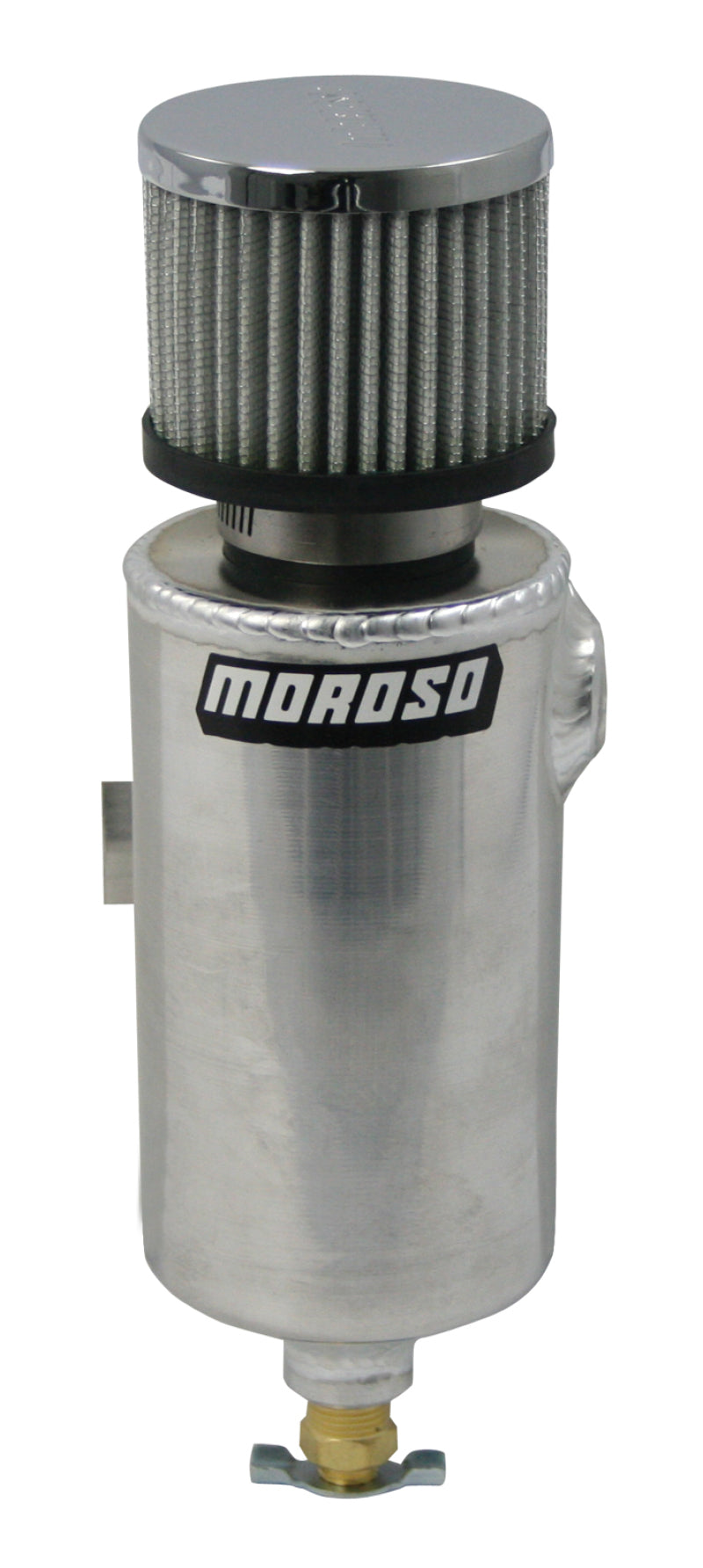 Moroso Breather Tank/Catch Can - 1/2in NPT Female Fitting - Roll Bar Mount - Aluminum-thumbmail-1