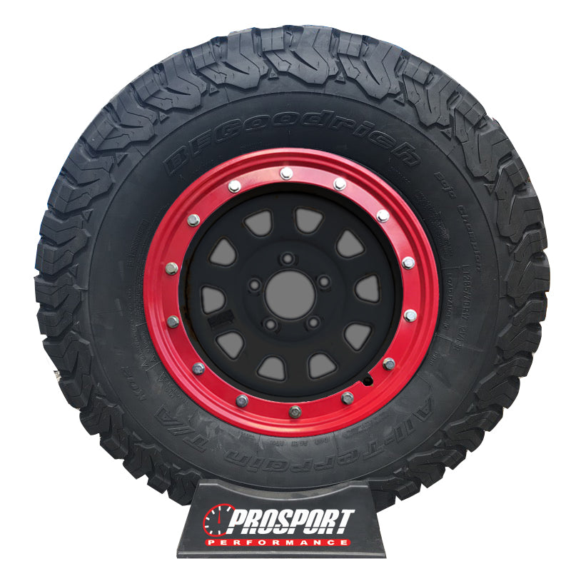 Simulated bead lock hubcap rings