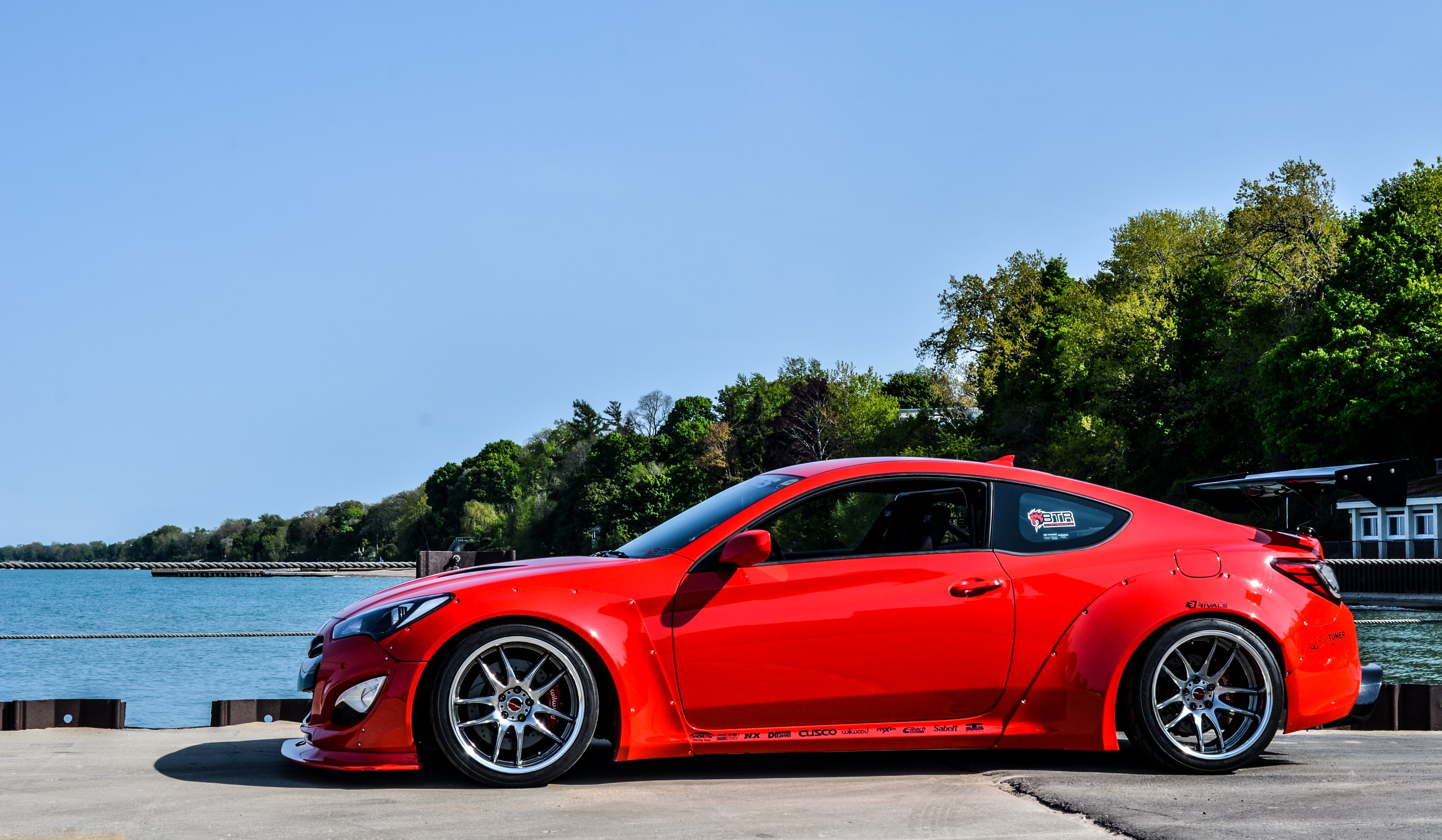 Remake 2013-14 Hyundai Genesis Coupe Wide Body Kit (Rear Diffuser Only)-thumbmail-10