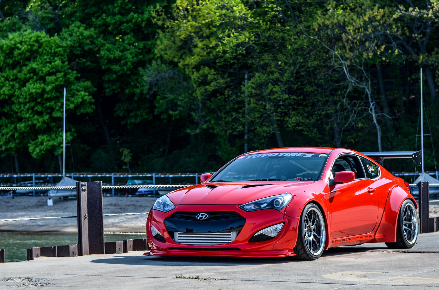 Remake 2013-14 Hyundai Genesis Coupe Wide Body Kit (Rear Diffuser Only)
