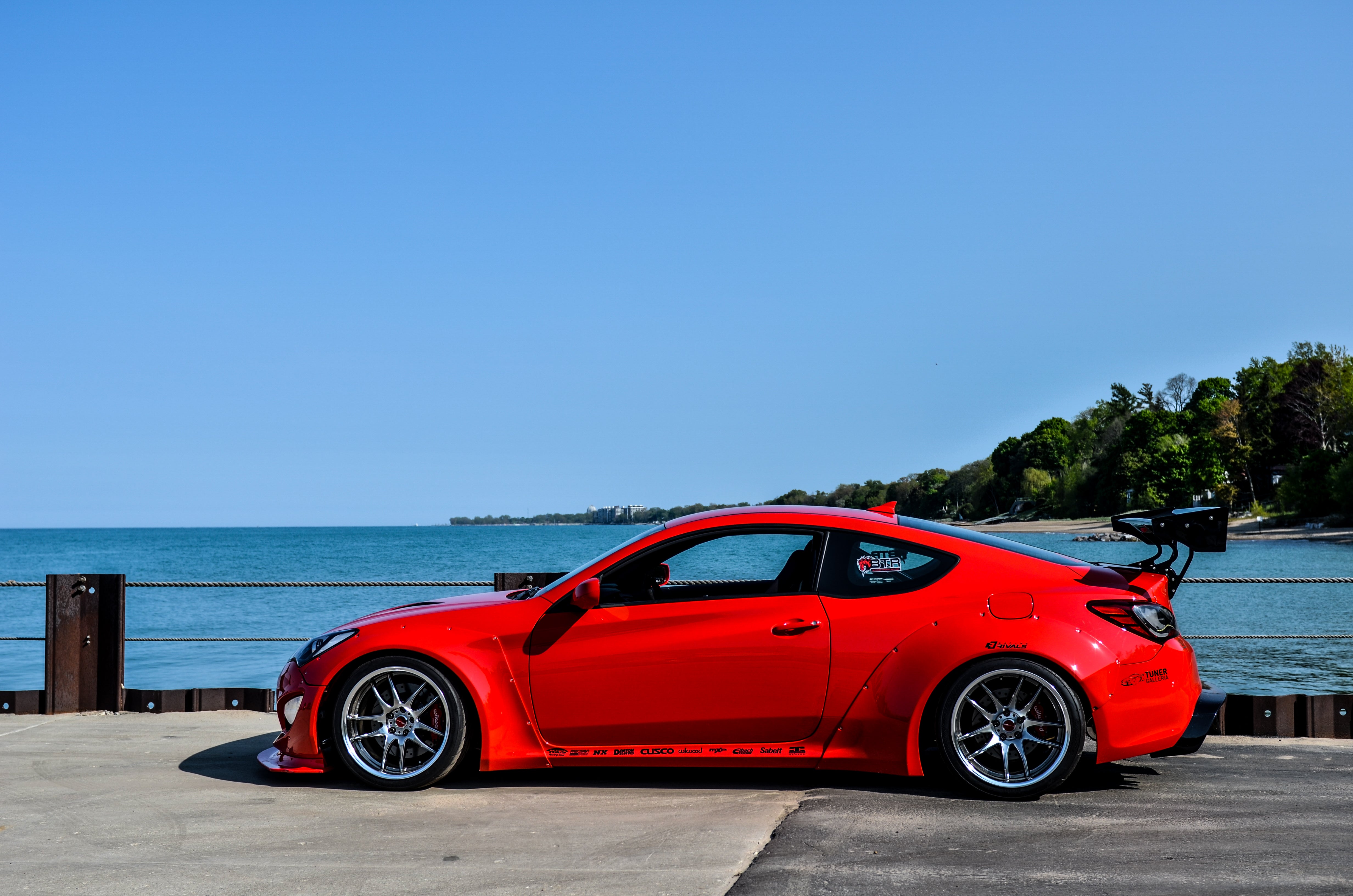 Remake 2013-14 Hyundai Genesis Coupe Wide Body Kit (Rear Diffuser Only)-thumbmail-6