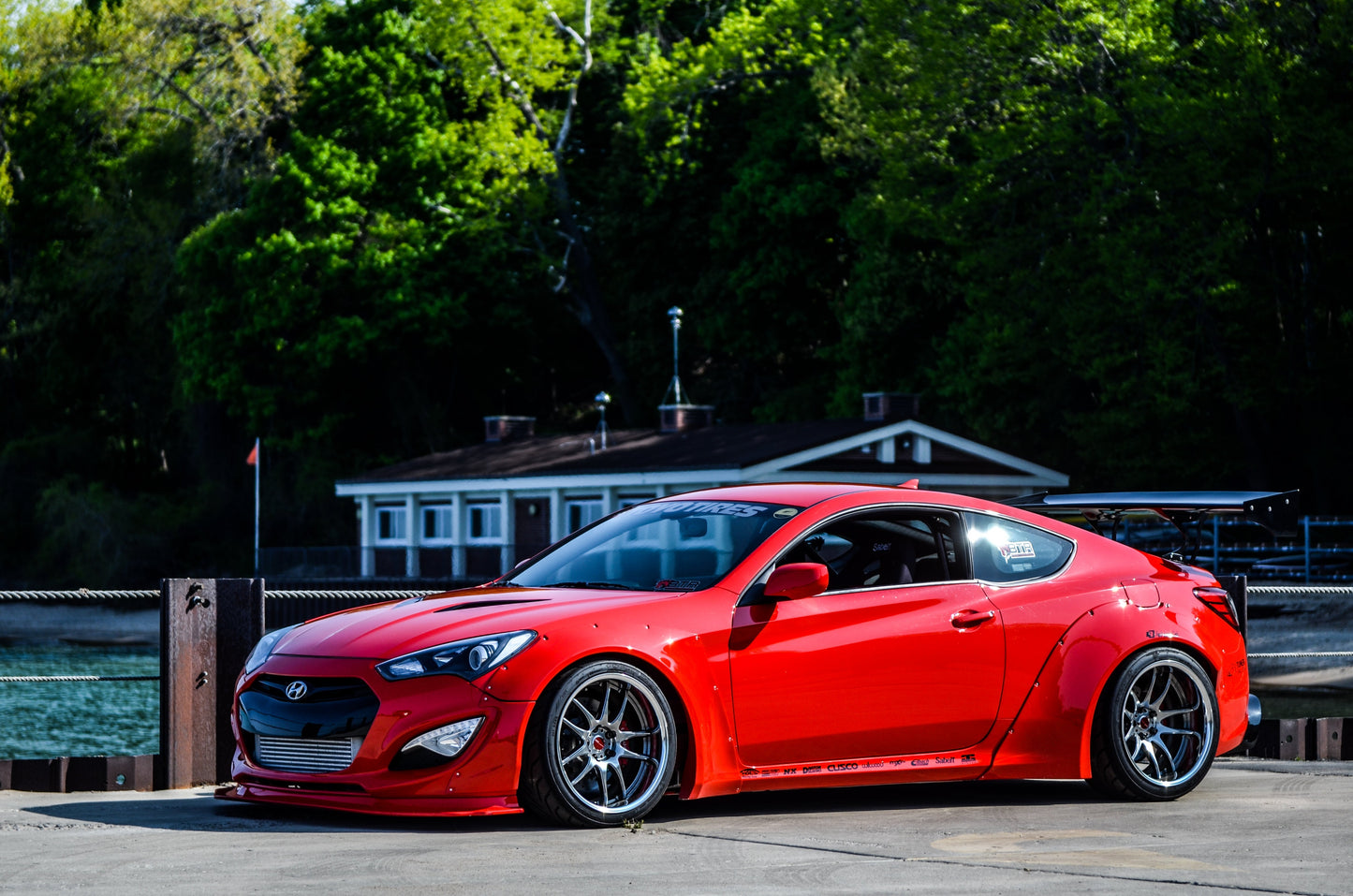 Remake 2013-14 Hyundai Genesis Coupe Wide Body Kit (Rear Diffuser Only)