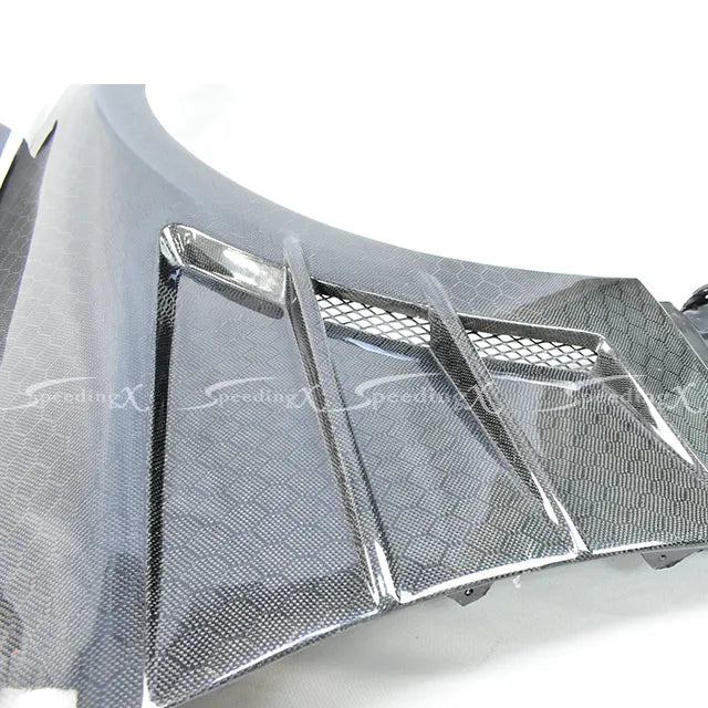 SpeedingX 2010-16 Hyundai Genesis Coupe Honey Comb Carbon Fiber Front Fenders-thumbmail-3