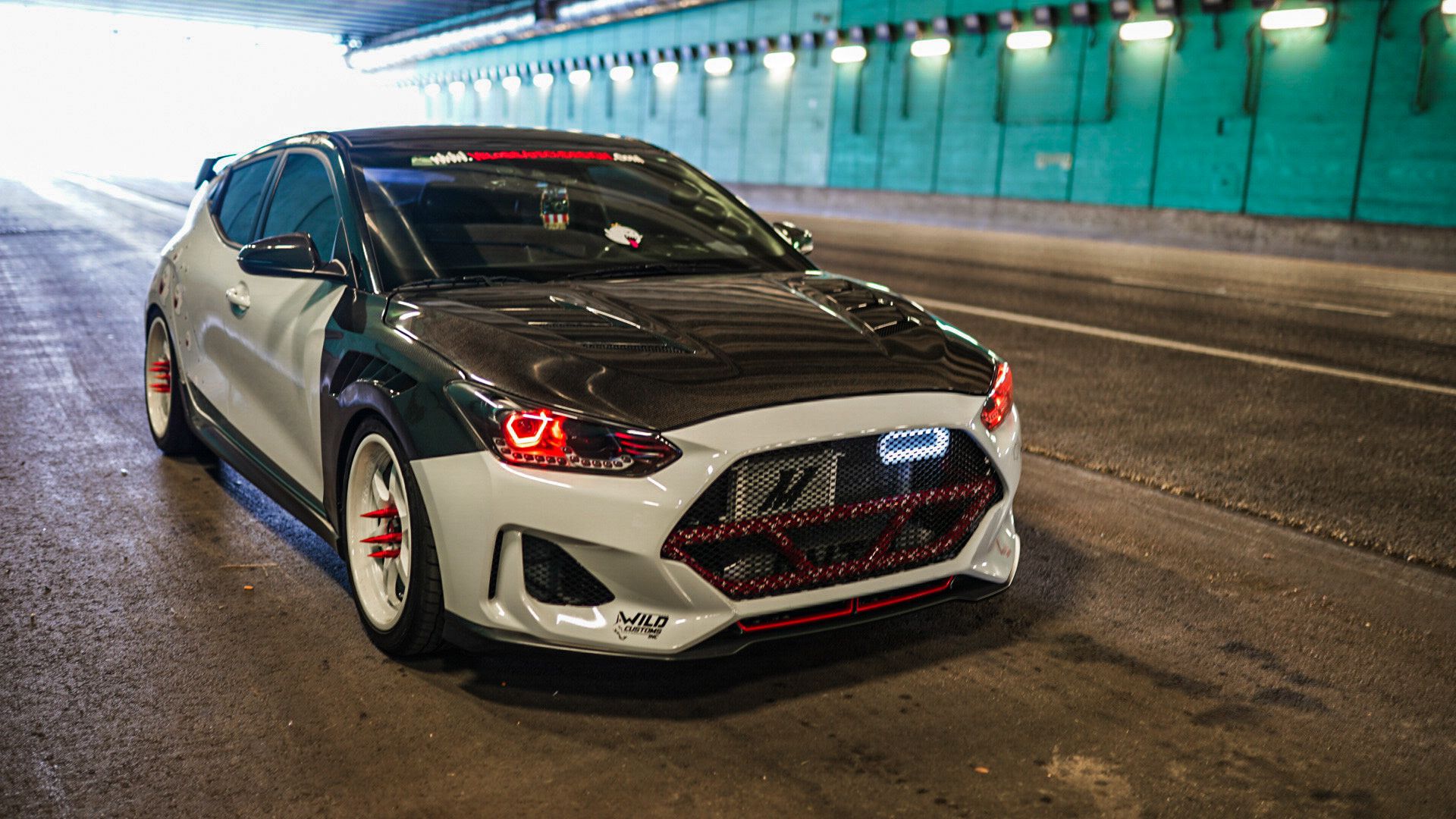 2019+ Hyundai Veloster Turbo/R-spec/Non-Turbo BIG MOUTH "LIT KIT" Ram Air Intake Snorkel | Velossa Tech Design