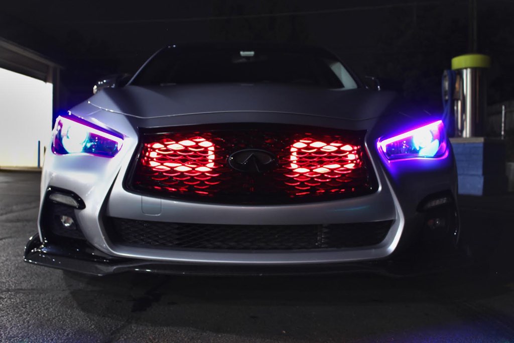 2016-2020+ Infiniti Q50 RedSport BIG MOUTH "LIT KIT" Ram Air Intake Snorkels | Velossa Tech Design