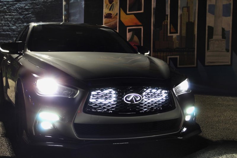 2016-2020+ Infiniti Q60 RedSport BIG MOUTH "LIT KIT" Ram Air Intake Snorkels | Velossa Tech Design