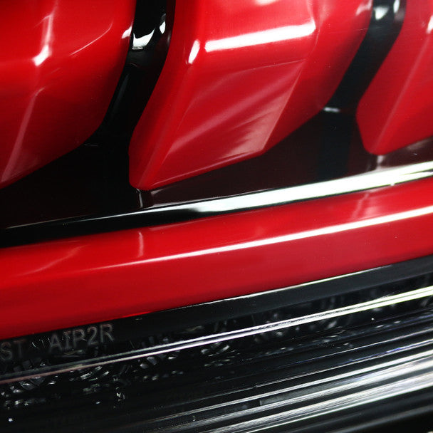 Spec D 2010-2016 Hyundai Genesis Coupe Red Bar Sequential LED Tail Lights (Jet Black Housing/Clear Lens)-thumbmail-4