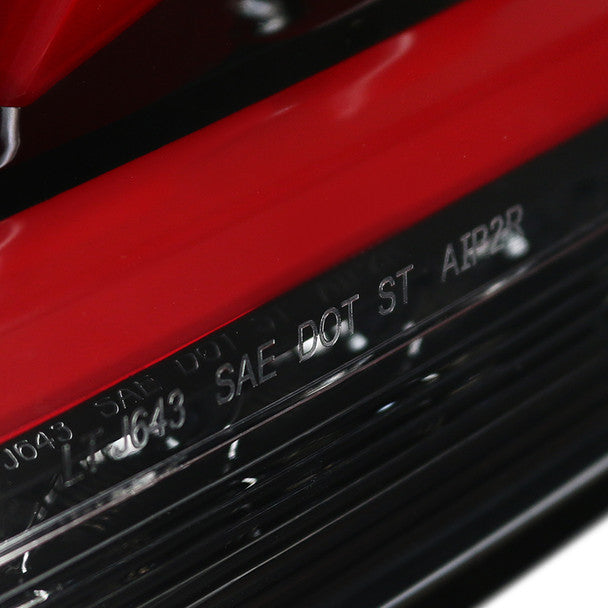 Spec D 2010-2016 Hyundai Genesis Coupe Red Bar Sequential LED Tail Lights (Jet Black Housing/Clear Lens)-thumbmail-5