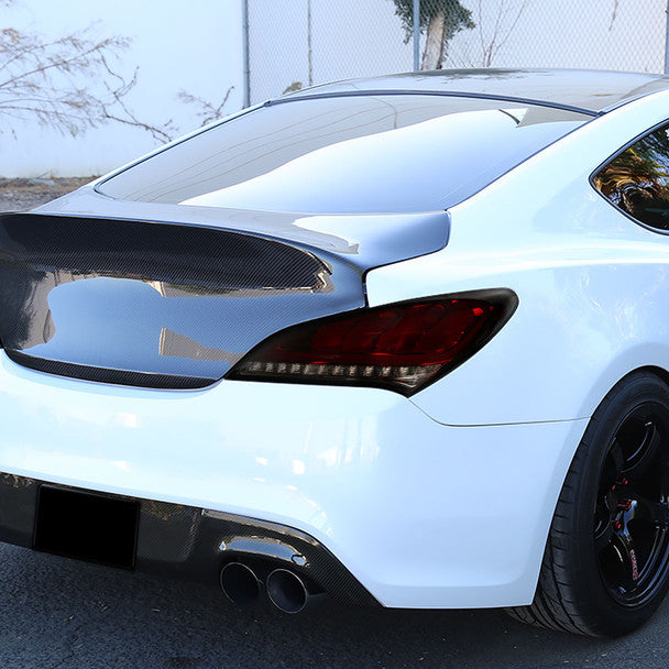 Spec D 2010-2016 Hyundai Genesis Coupe White Bar Sequential LED Tail Lights (Chrome Housing/Red Smoke Lens)-thumbmail-10