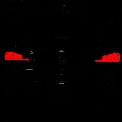 Spec D 2010-2016 Hyundai Genesis Coupe White Bar Sequential LED Tail Lights (Chrome Housing/Red Lens)