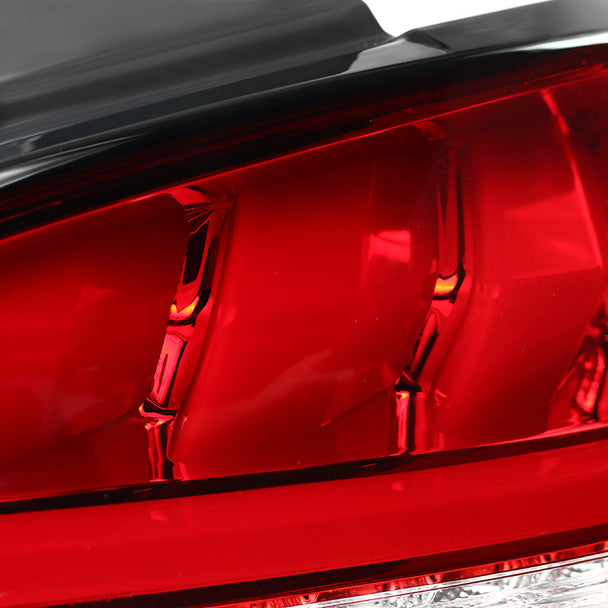 Spec D 2010-2016 Hyundai Genesis Coupe White Bar Sequential LED Tail Lights (Chrome Housing/Red Lens)