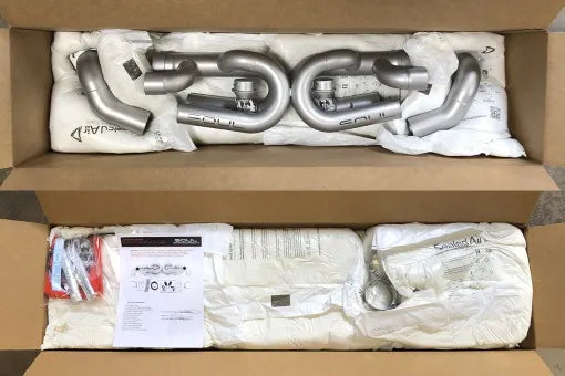 SOUL 12-16 Porsche 991.1 Carrera Base (without PSE) Valved Perf. Exhaust - Pol. Chrome Tips - w/ VC-thumbmail-10