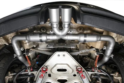 SOUL 15-16 Porsche 981 GT4 / Spyder Race Exhaust - Manual - Slash Cut Signature Satin Tips