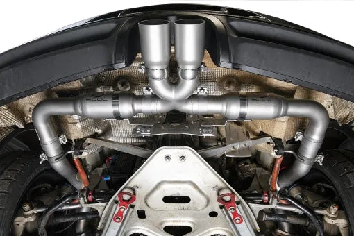 SOUL 15-16 Porsche 981 GT4 / Spyder Race Exhaust - Manual - Slash Cut Signature Satin Tips-thumbmail-7