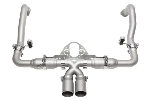 SOUL 15-16 Porsche 981 GT4 / Spyder Race Exhaust - Manual - Slash Cut Signature Satin Tips-thumbmail-2