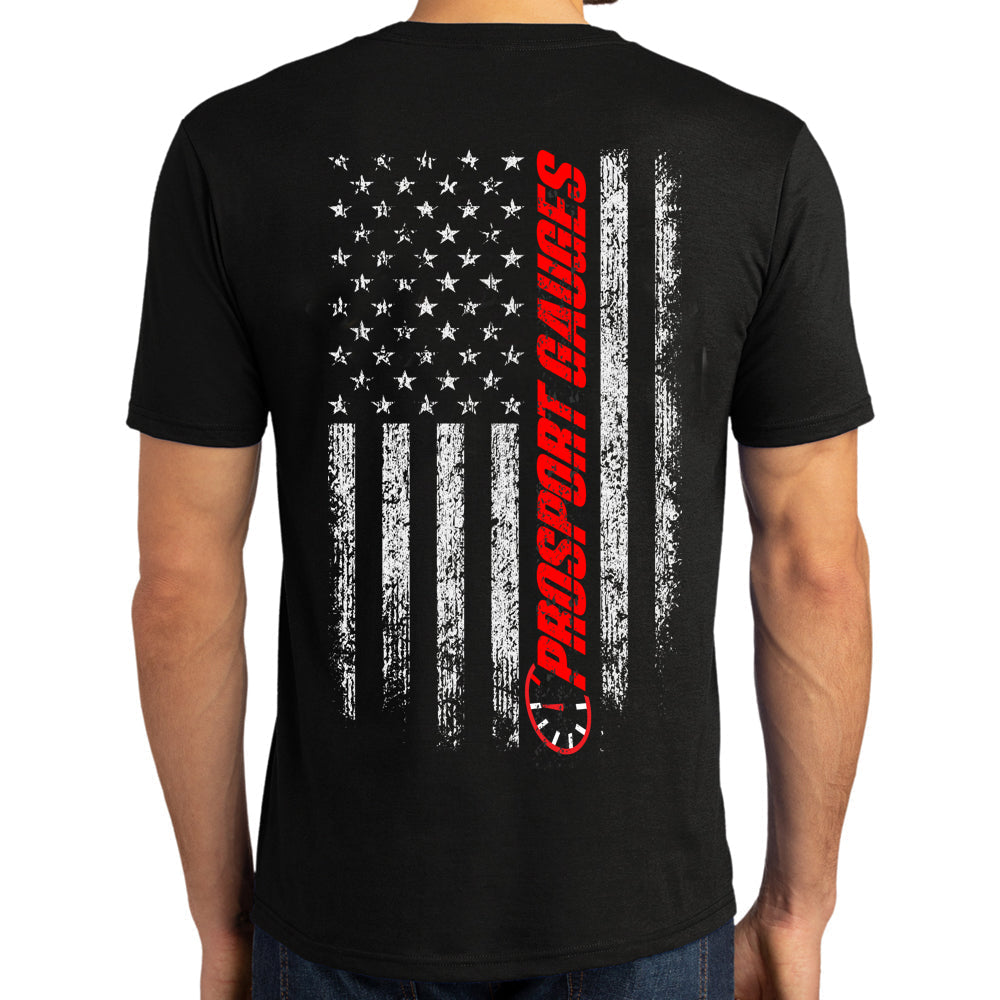 Prosport Prosport Gauges American Flag T shirt-thumbmail-1