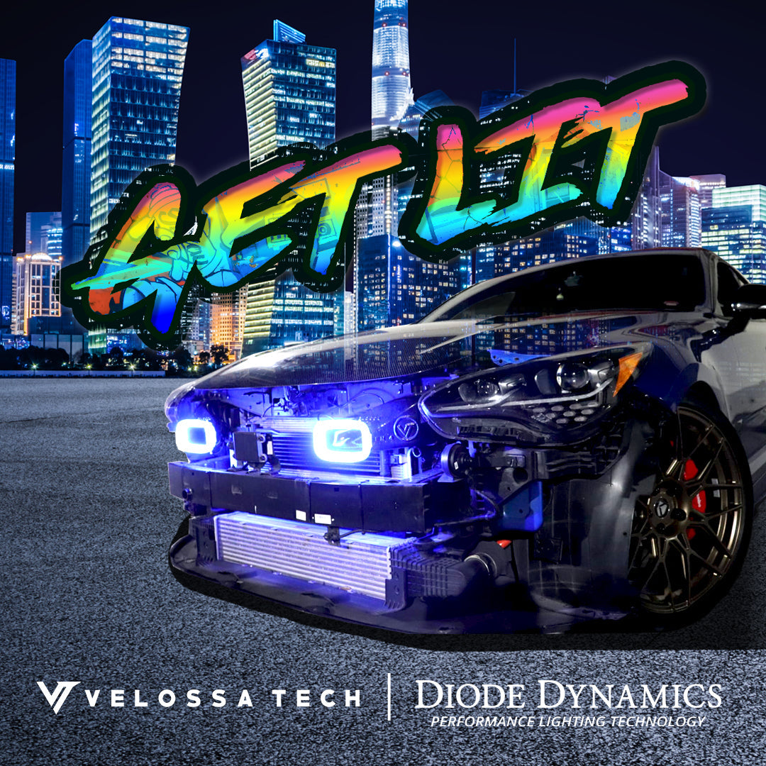 2018-2020+ Kia Stinger 3.3T Generation 4 Interchangeable BIG MOUTH "LIT KIT" | LIT Flares and Controller Only | Velossa Tech Design