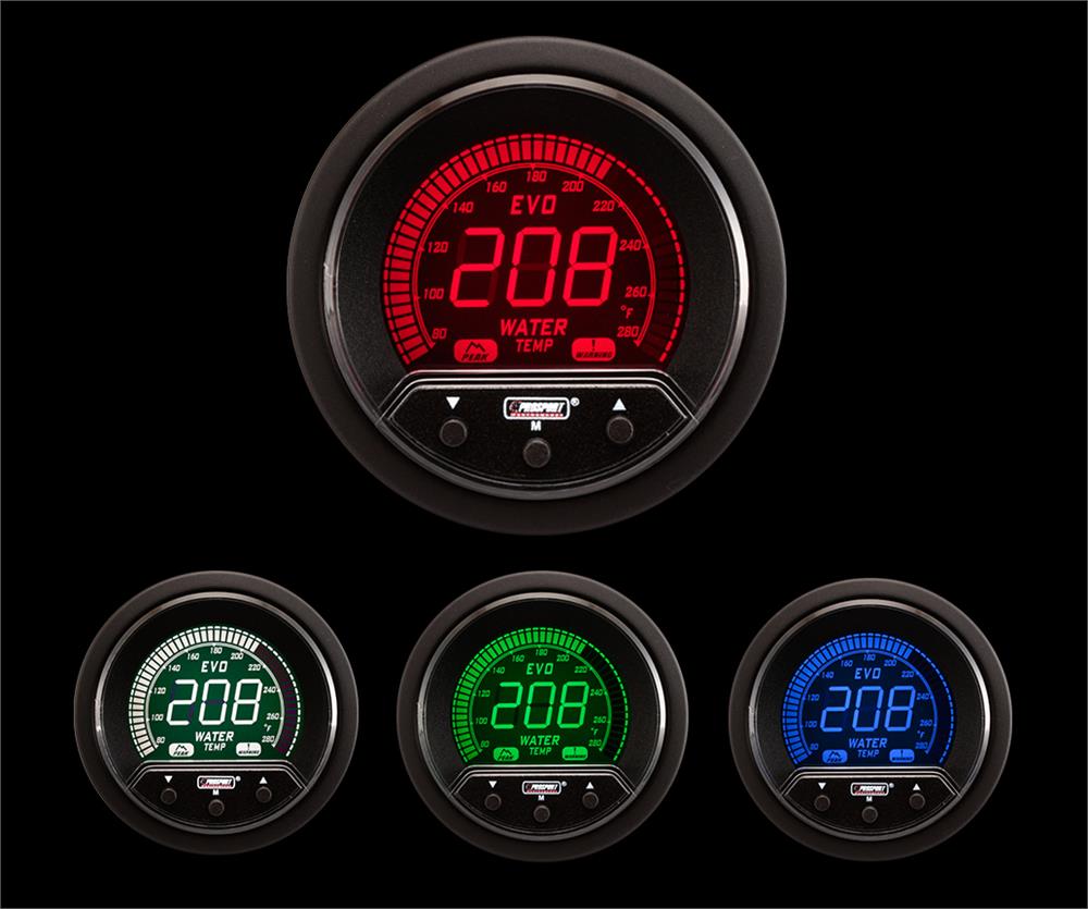 Prosport 2-1/16" Premium Evo Electrical Water Temperature Gauge