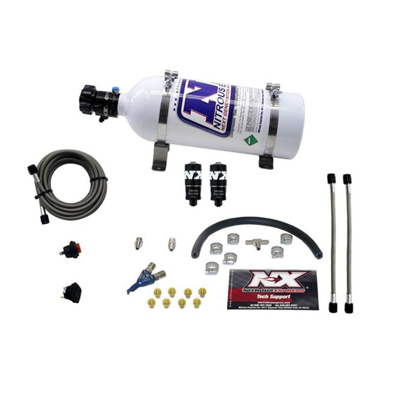 Nitrous Express Hitman EFI Single Nozzle Piranha Nitrous Kit (35-75HP) w/5lb Bottle-thumbmail-2