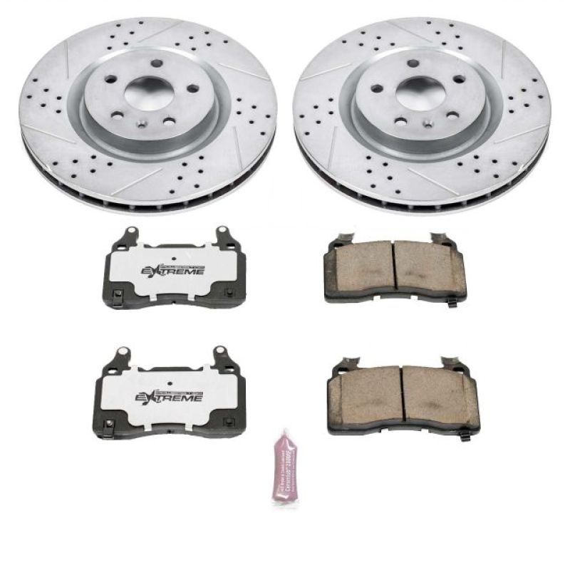 Power Stop 10-15 Chevrolet Camaro Front Z26 Street Warrior Brake Kit-thumbmail-1