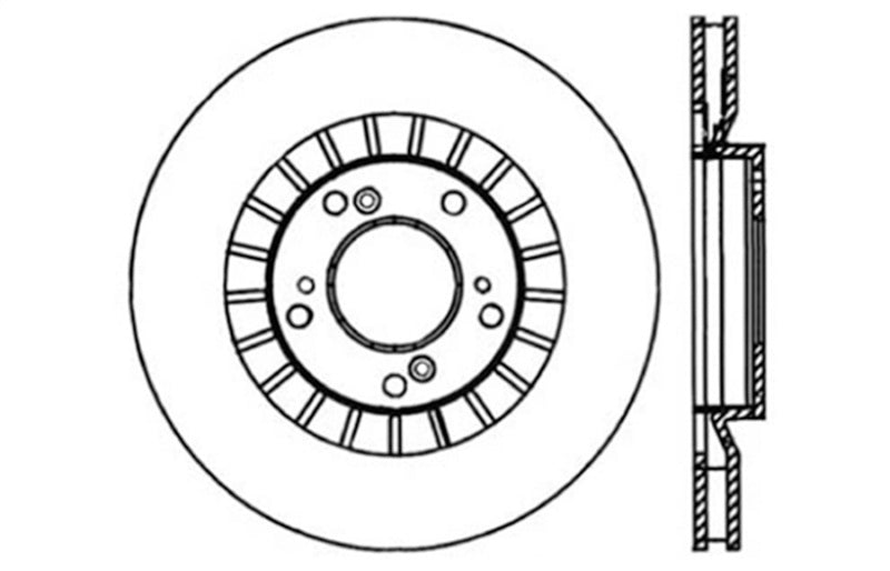 StopTech 00-09 S2000 Slotted & Drilled Right Front Rotor-thumbmail-9