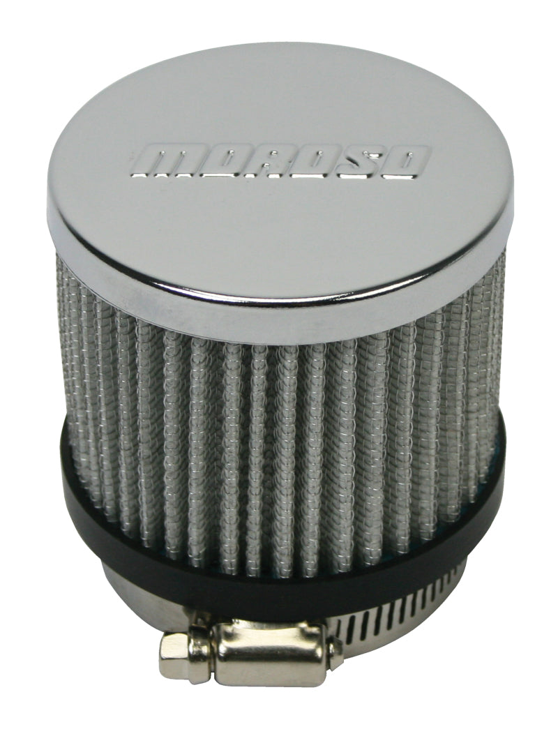 Moroso Filtered Valve Cover Breather - Clamp-On - No Hood - 2in ID-thumbmail-1
