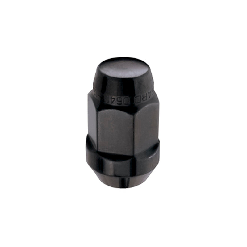 McGard Hex Lug Nut (Cone Seat Bulge Style) M12X1.5 / 3/4 Hex / 1.45in. Length (Box of 144) - Black-thumbmail-1