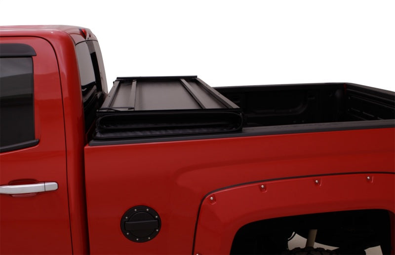 Lund 15-17 Chevy Colorado Fleetside (6ft. Bed) Hard Fold Tonneau Cover - Black-thumbmail-10