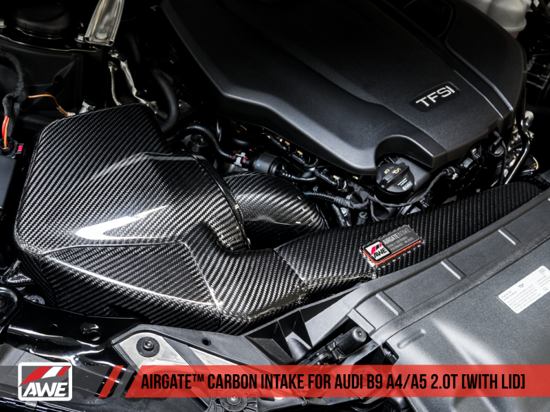 AWE Tuning Audi B9 A4/A5 2.0T Quattro Carbon Fiber AirGate Intake w/ Lid-thumbmail-8