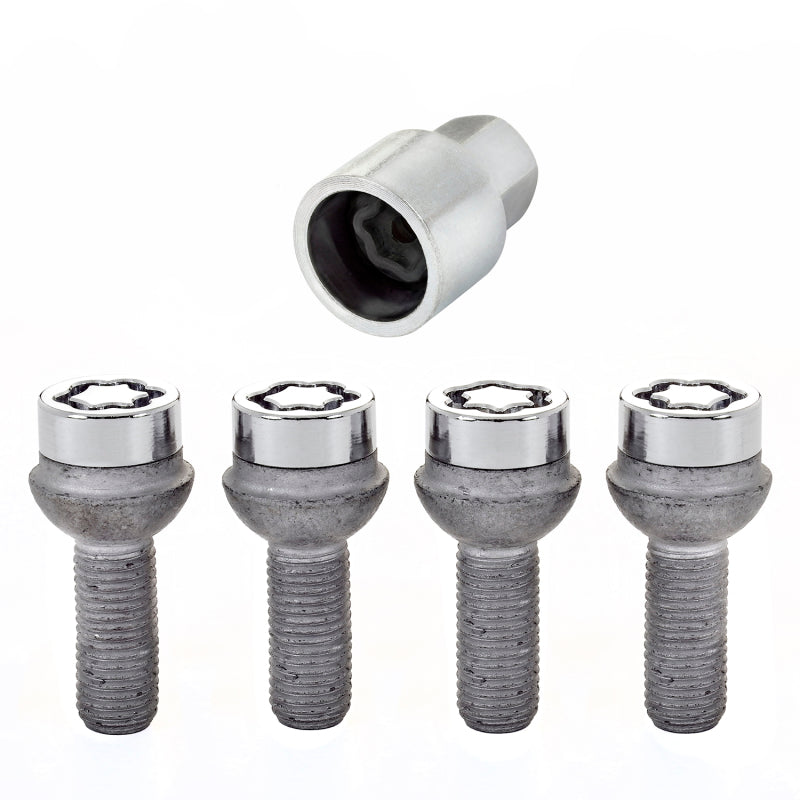 McGard Wheel Lock Bolt Set - 4pk. (Radius Seat) M12X1.5 / 17mm Hex / 27.9mm Shank Length - Chrome-thumbmail-6