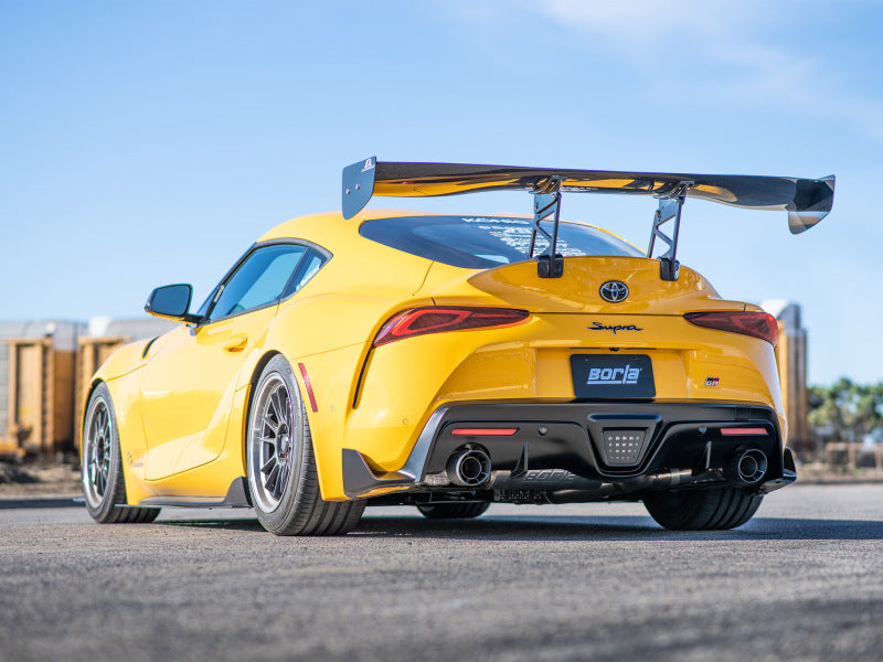 Borla 2020 Toyota Supra GR 3.0L I6 3in ATAK Catback Exhaust - Carbon Fiber Tips-thumbmail-4