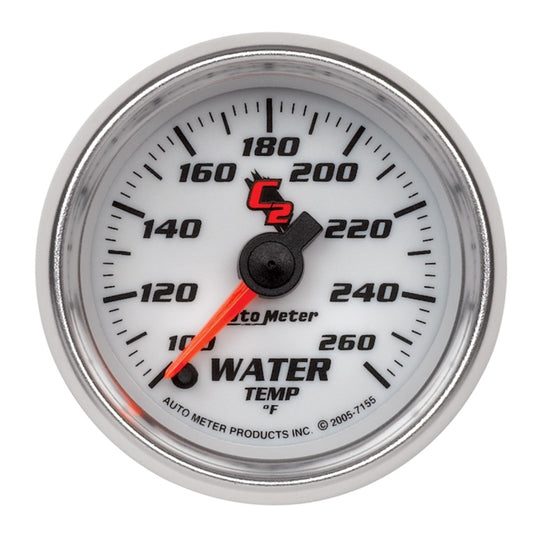 Autometer C2 52mm 100-260 Deg F Electronic Water Temp Gauge