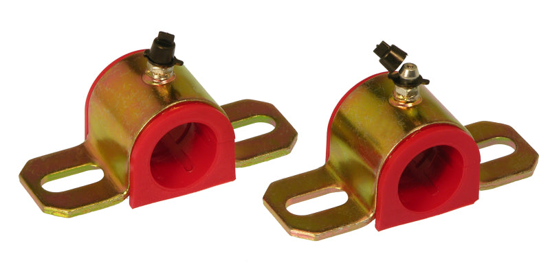 Prothane Universal Greasable Sway Bar Bushings - 25MM - Type A Bracket - Red-thumbmail-1