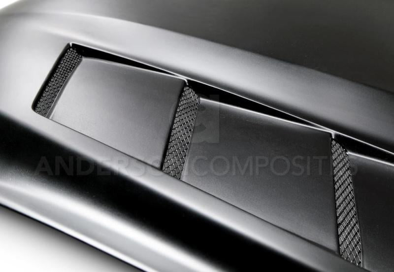 Anderson Composites 15-16 Ford Mustang (Excl. GT350/GT350R) Fiberglass Heat Extractor Hood-thumbmail-4