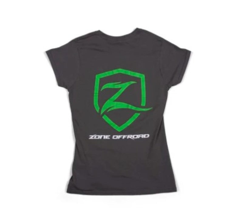 Zone Offroad Charcoal Gray Premium Cotton T-Shirt w/ Zone Offroad Logo - Womens - 2XL-thumbmail-1
