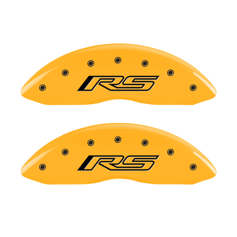 MGP 4 Caliper Covers Engraved Front & Rear Gen 5/RS Yellow finish black ch-thumbmail-2