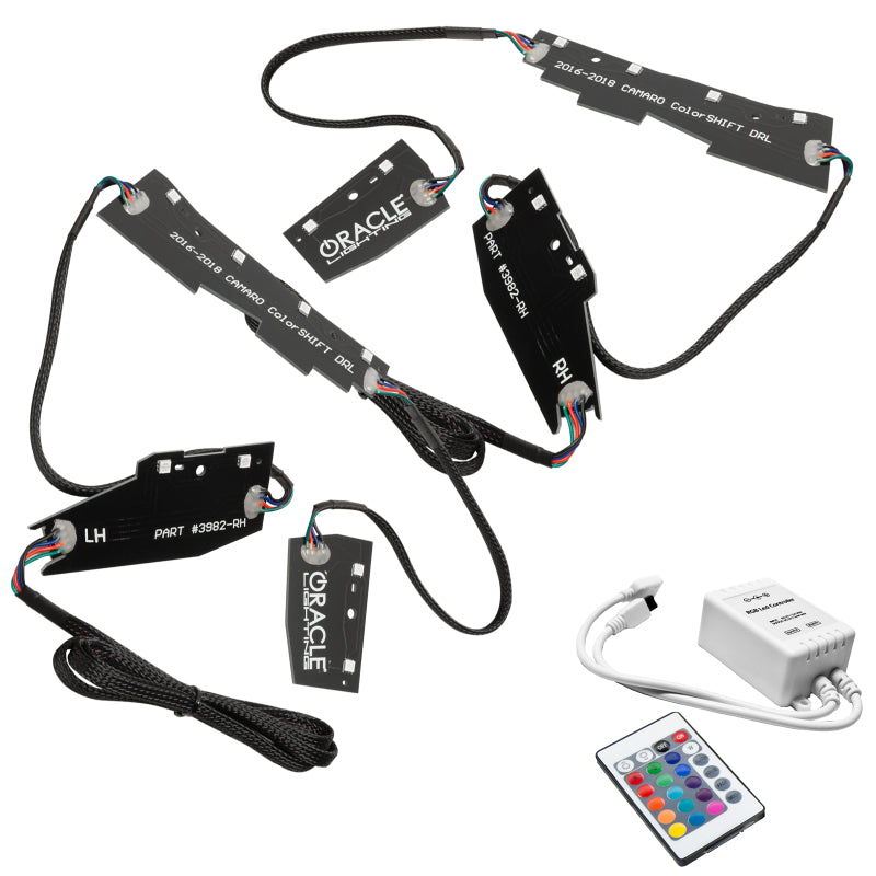 Oracle 16-18 Chevy Camaro RGB+W Headlight DRL Upgrade Kit - ColorSHIFT w/ Simple Controller-thumbmail-2