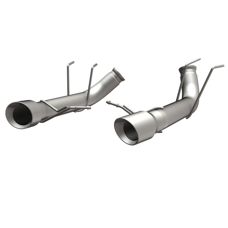 MagnaFlow 13 Ford Mustang Dual Split Rear Exit Stainless Axle-Back Cat Back Exhaust (Competition)-thumbmail-2