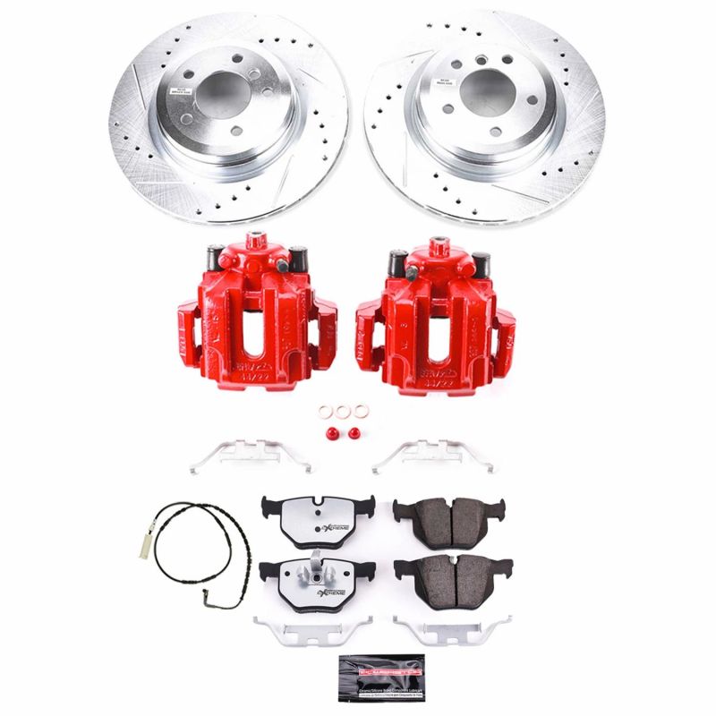 Power Stop 2006 BMW 330i Rear Z26 Street Warrior Brake Kit w/Calipers-thumbmail-1