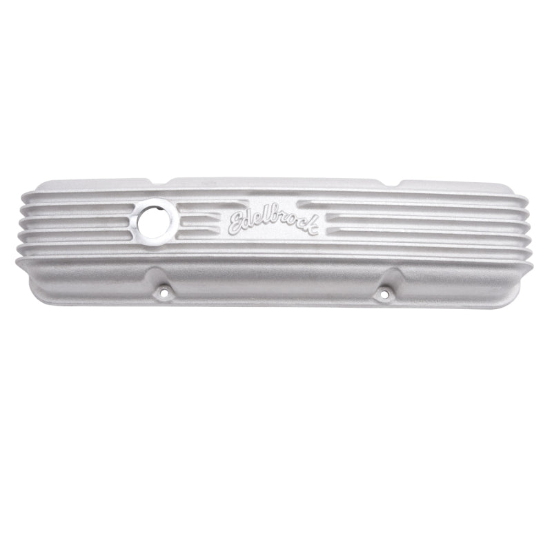 Edelbrock Valve Cover Classic Series Chevrolet 1959-1986 262-400 CI V8 w/ Breather Holes Satin-thumbmail-9