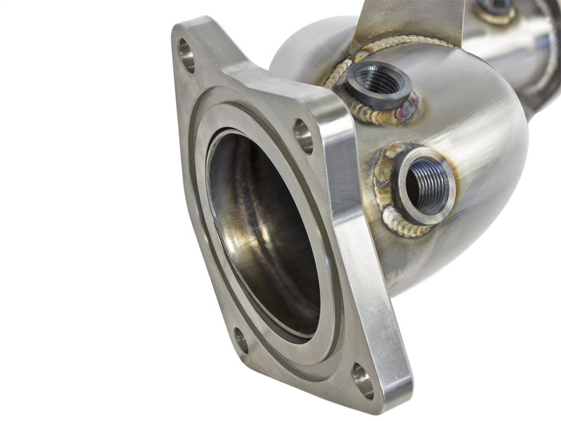aFe Twisted Steel Down-Pipe Catted 13-16 Cadillac ATS L4-2.0L (t)-thumbmail-9
