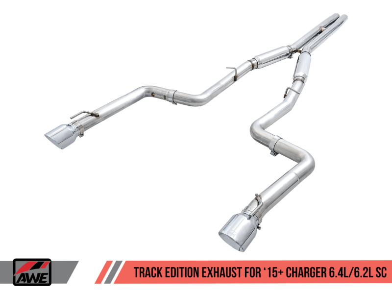 AWE Tuning 2015+ Dodge Charger 6.4L/6.2L Supercharged Track Edition Exhaust - Chrome Silver Tips-thumbmail-5